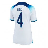 Billiga England Declan Rice #4 Hemma fotbollskläder Dam VM 2022 Kortärmad